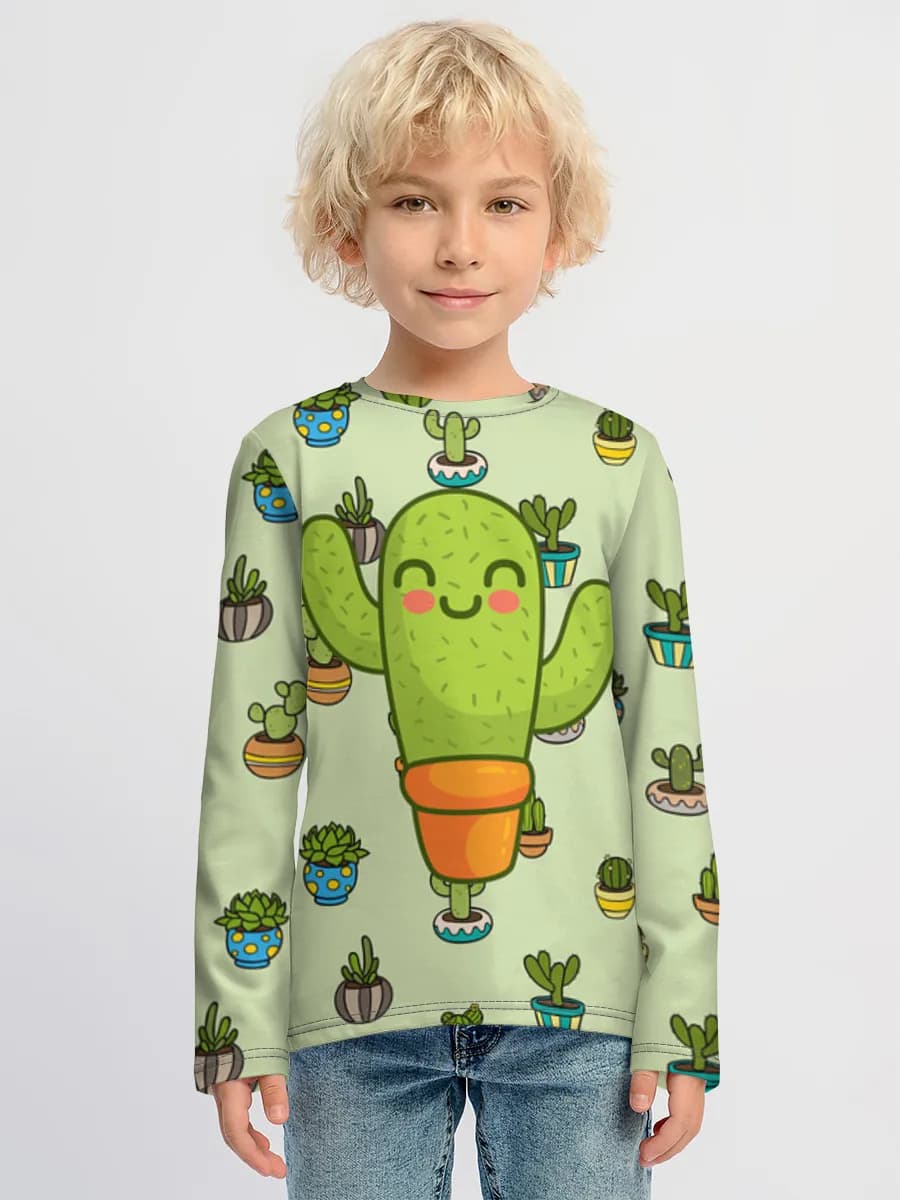 Children's cotton long sleeve shirt