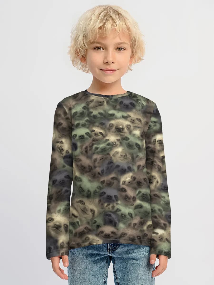 Children's cotton long sleeve shirt