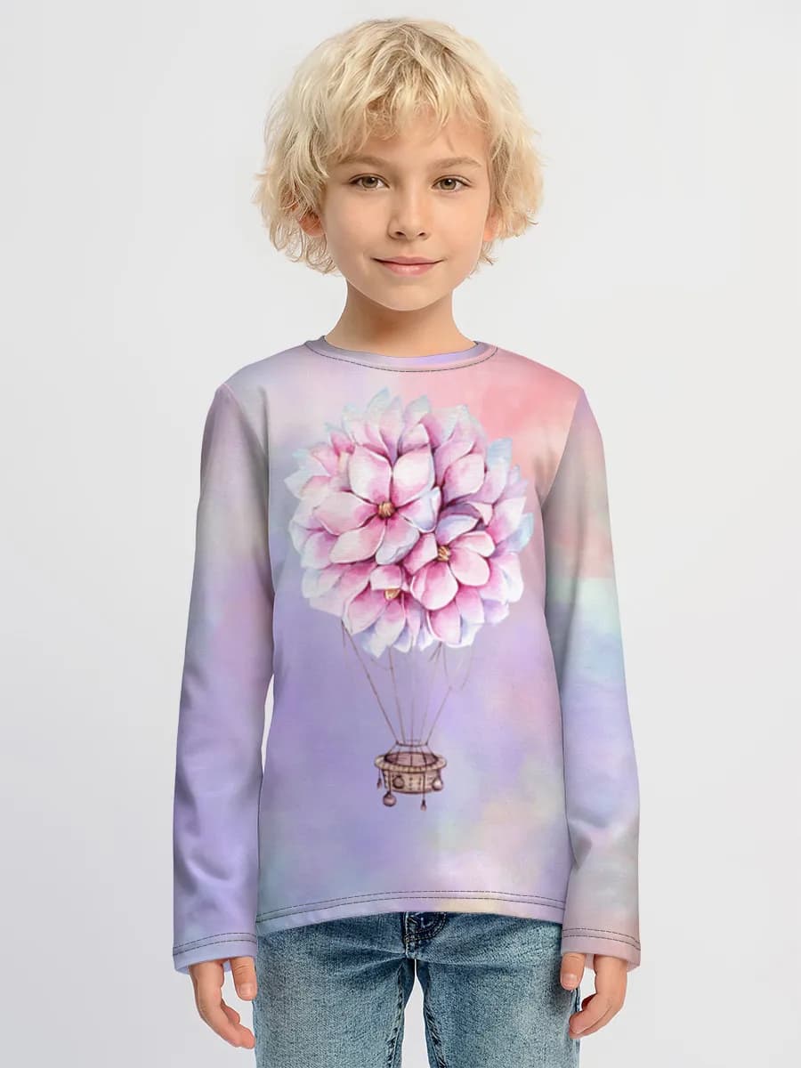 Children's cotton long sleeve shirt