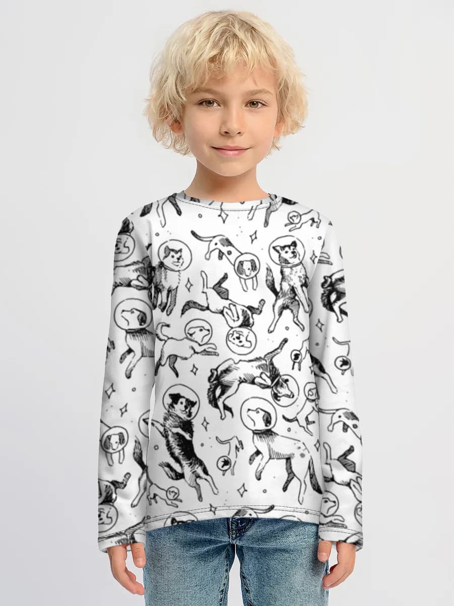 Children's cotton long sleeve shirt