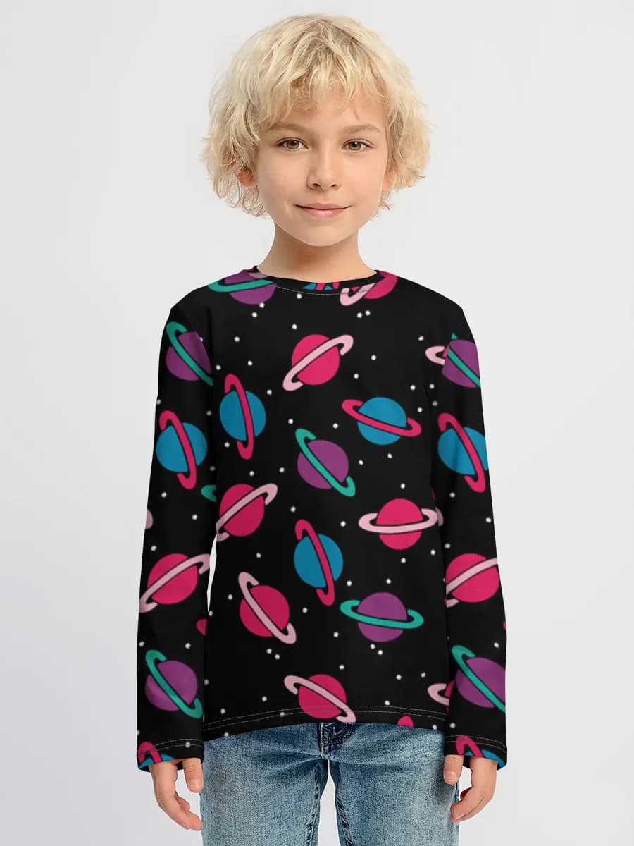 Children's cotton long sleeve shirt