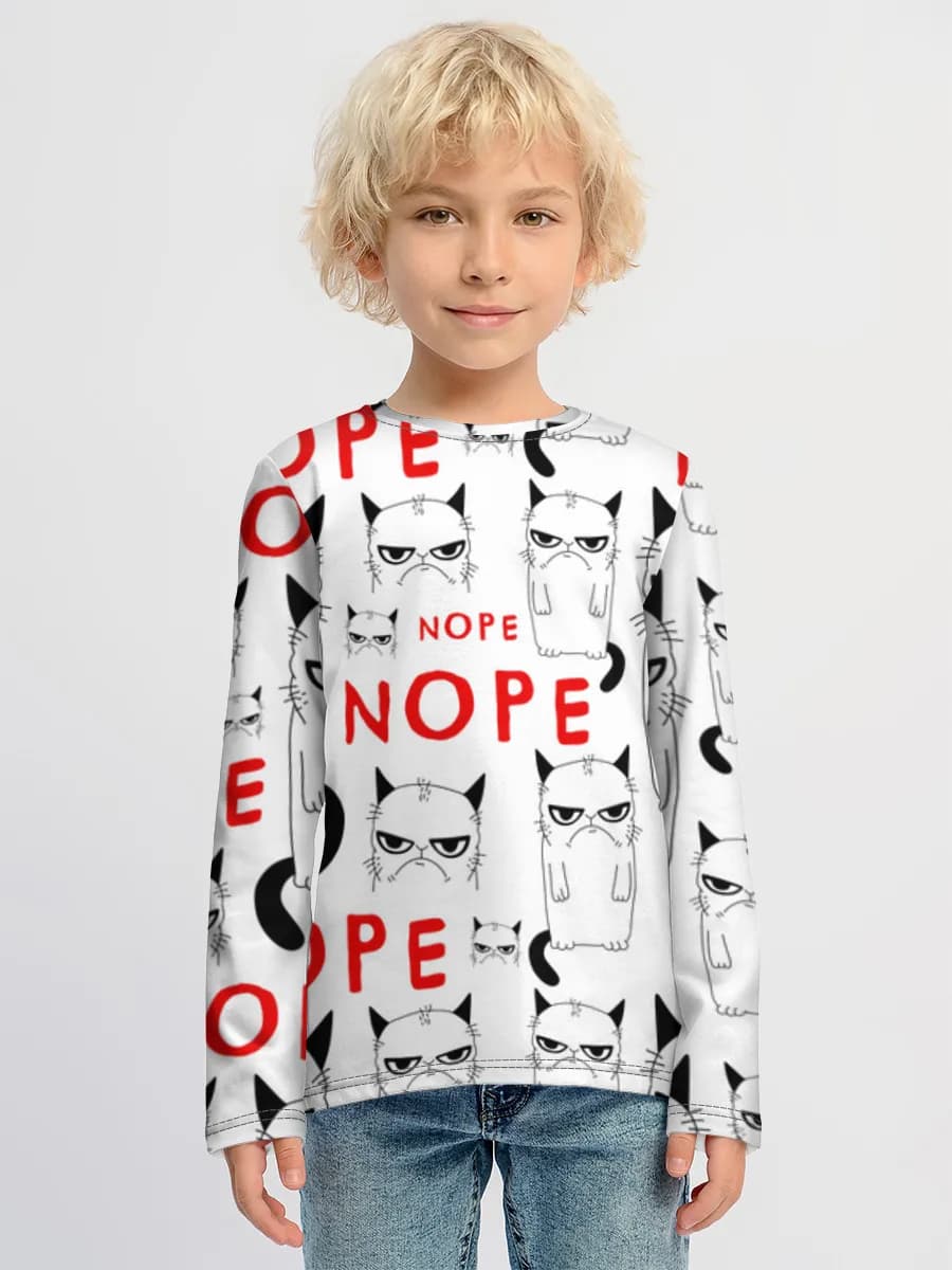 Children's cotton long sleeve shirt