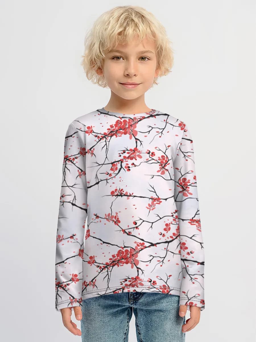 Children's cotton long sleeve shirt