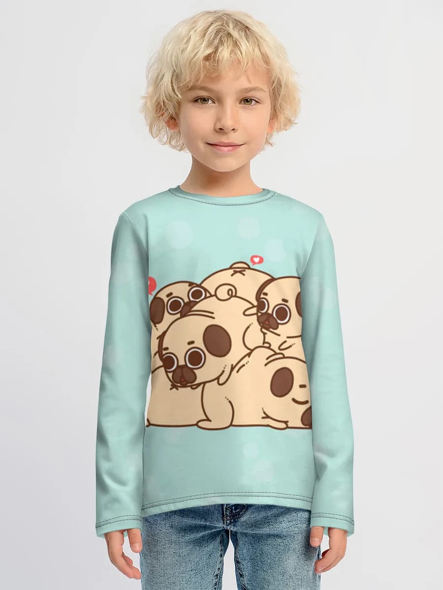 Children's cotton long sleeve shirt