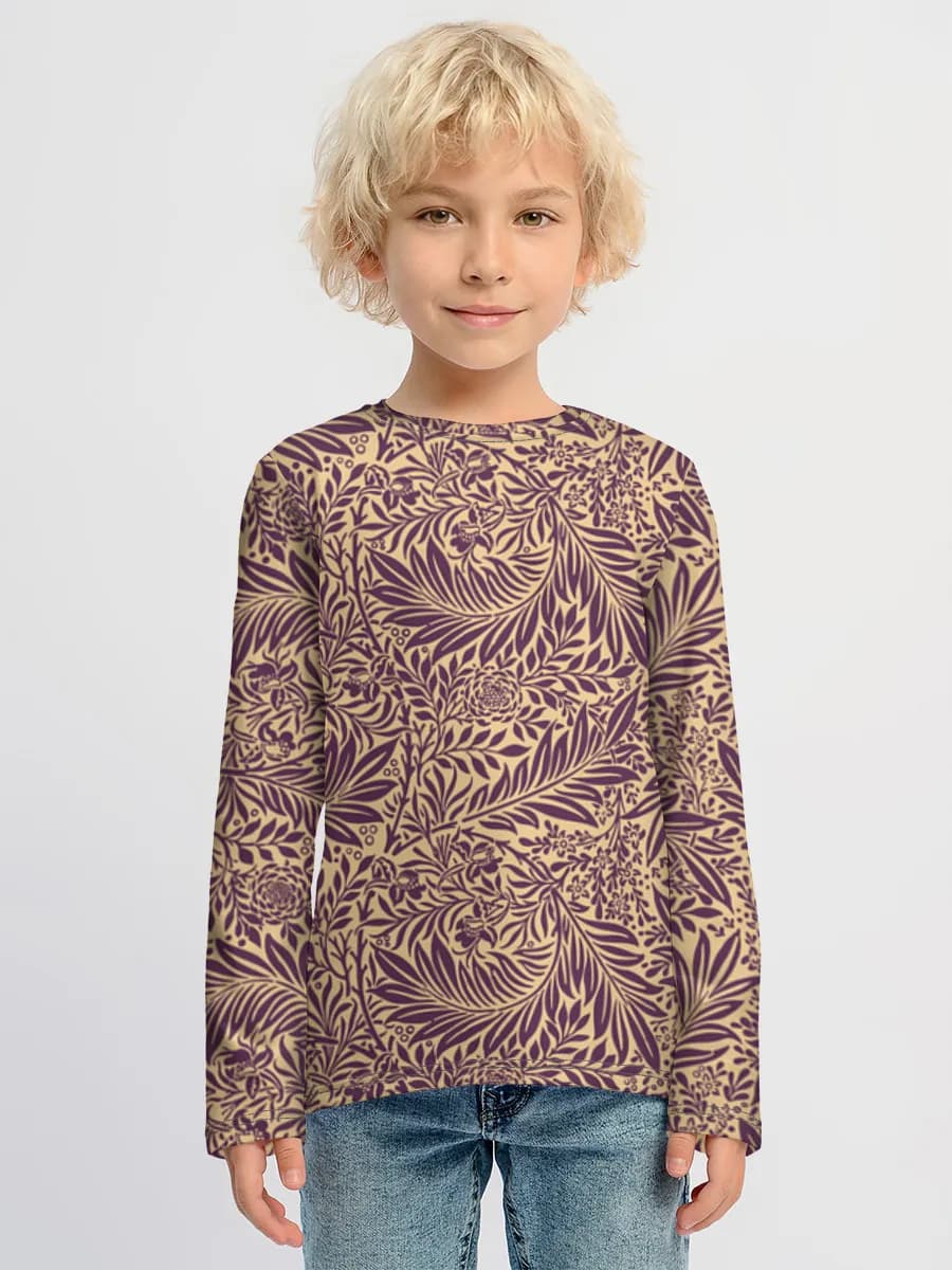 Children's cotton long sleeve shirt