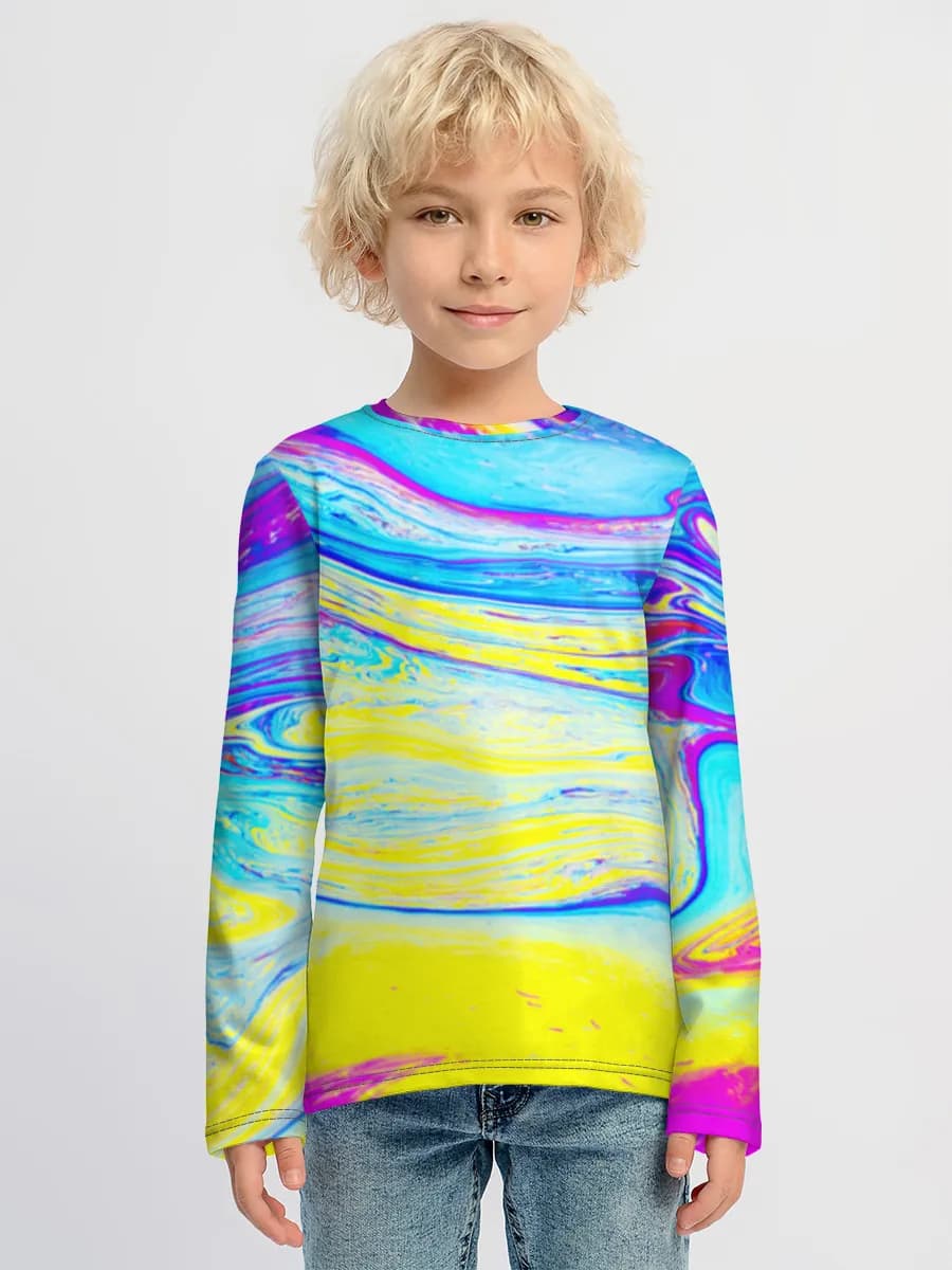 Children's cotton long sleeve shirt
