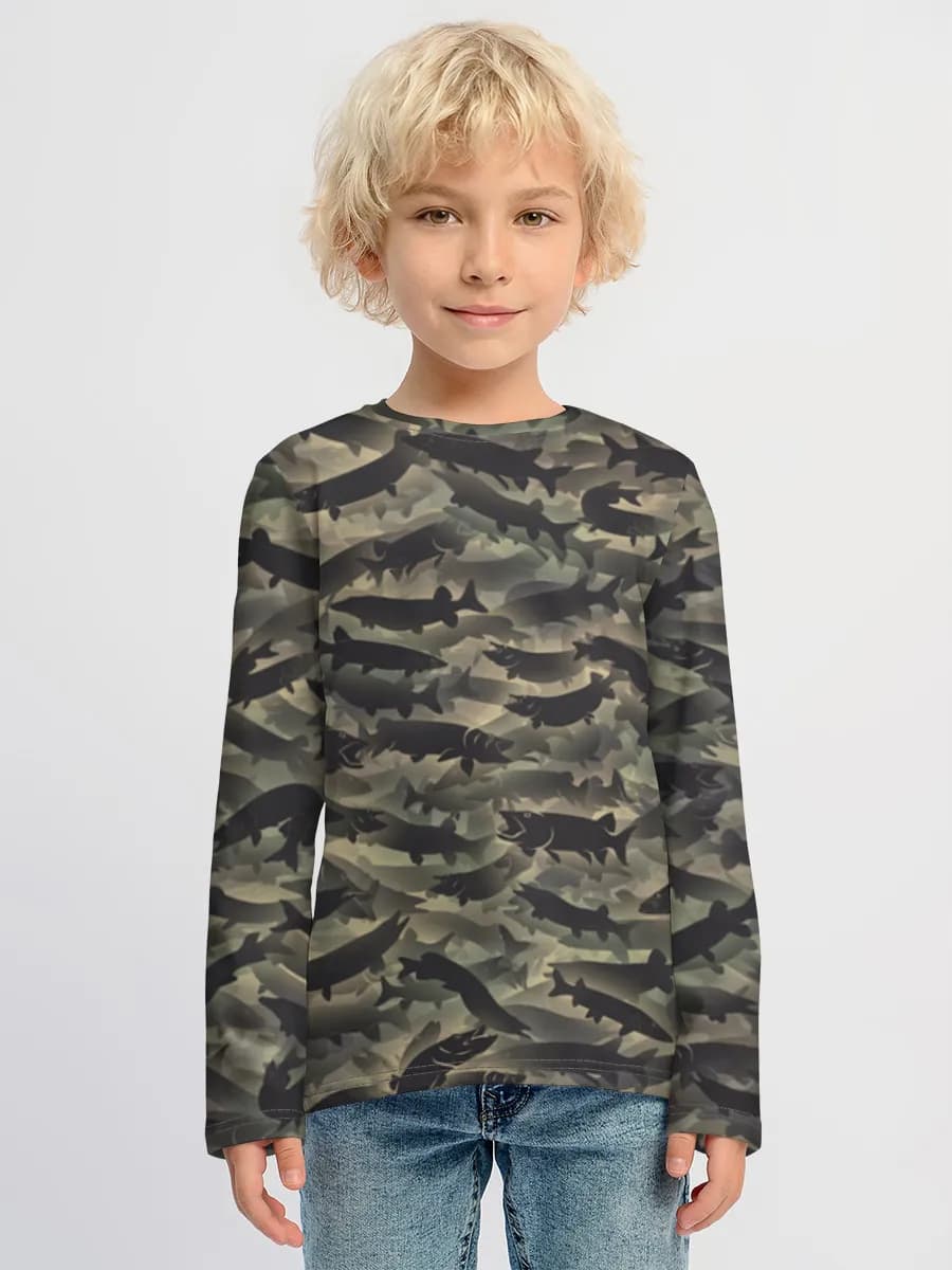Children's cotton long sleeve shirt
