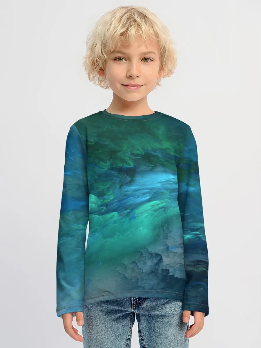 Children's cotton long sleeve shirt