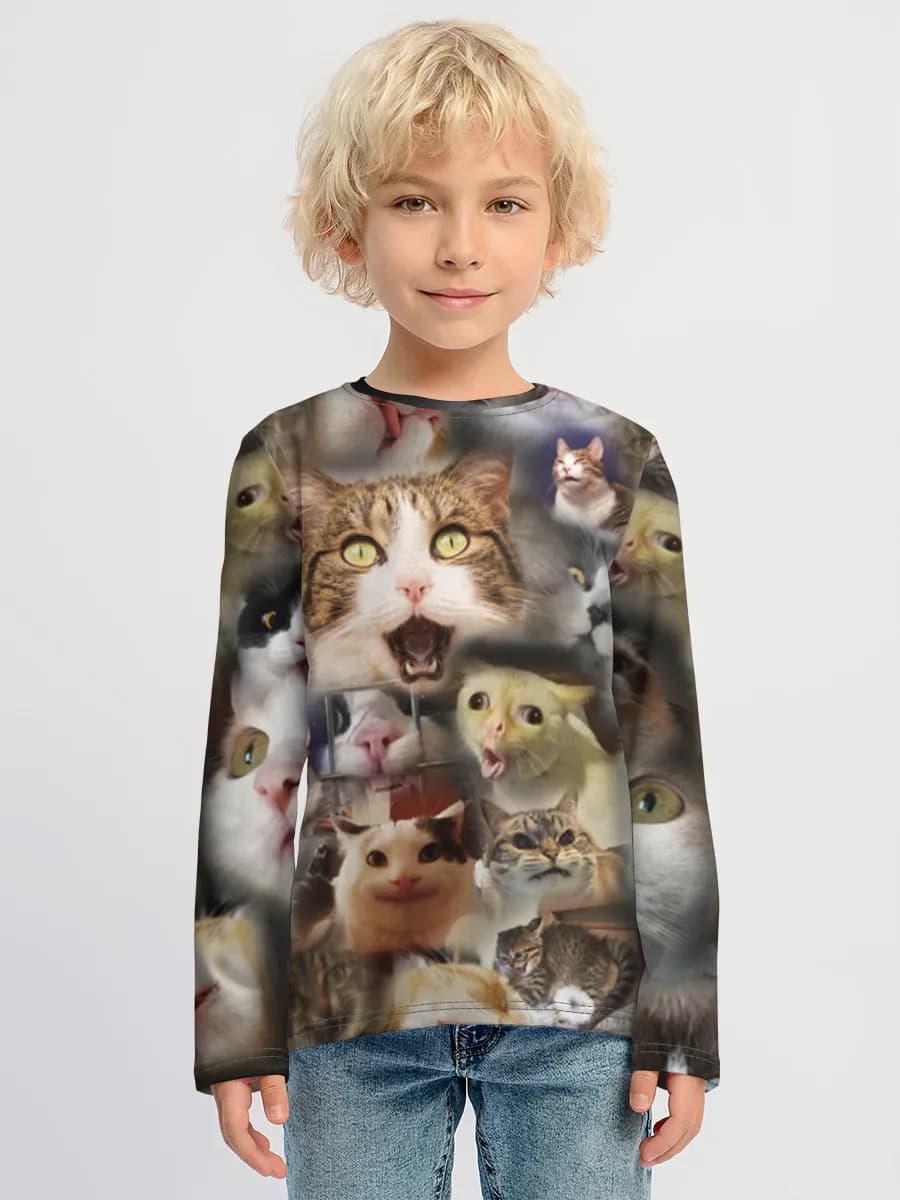 Funny Cat Face Collage
