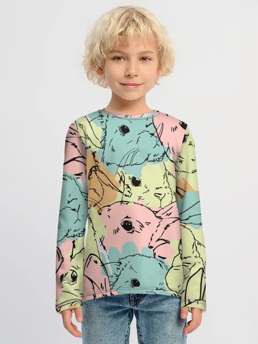 Children's cotton long sleeve shirt