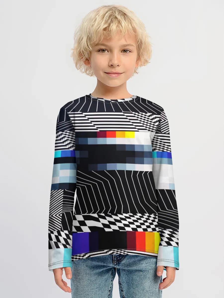 Children's cotton long sleeve shirt