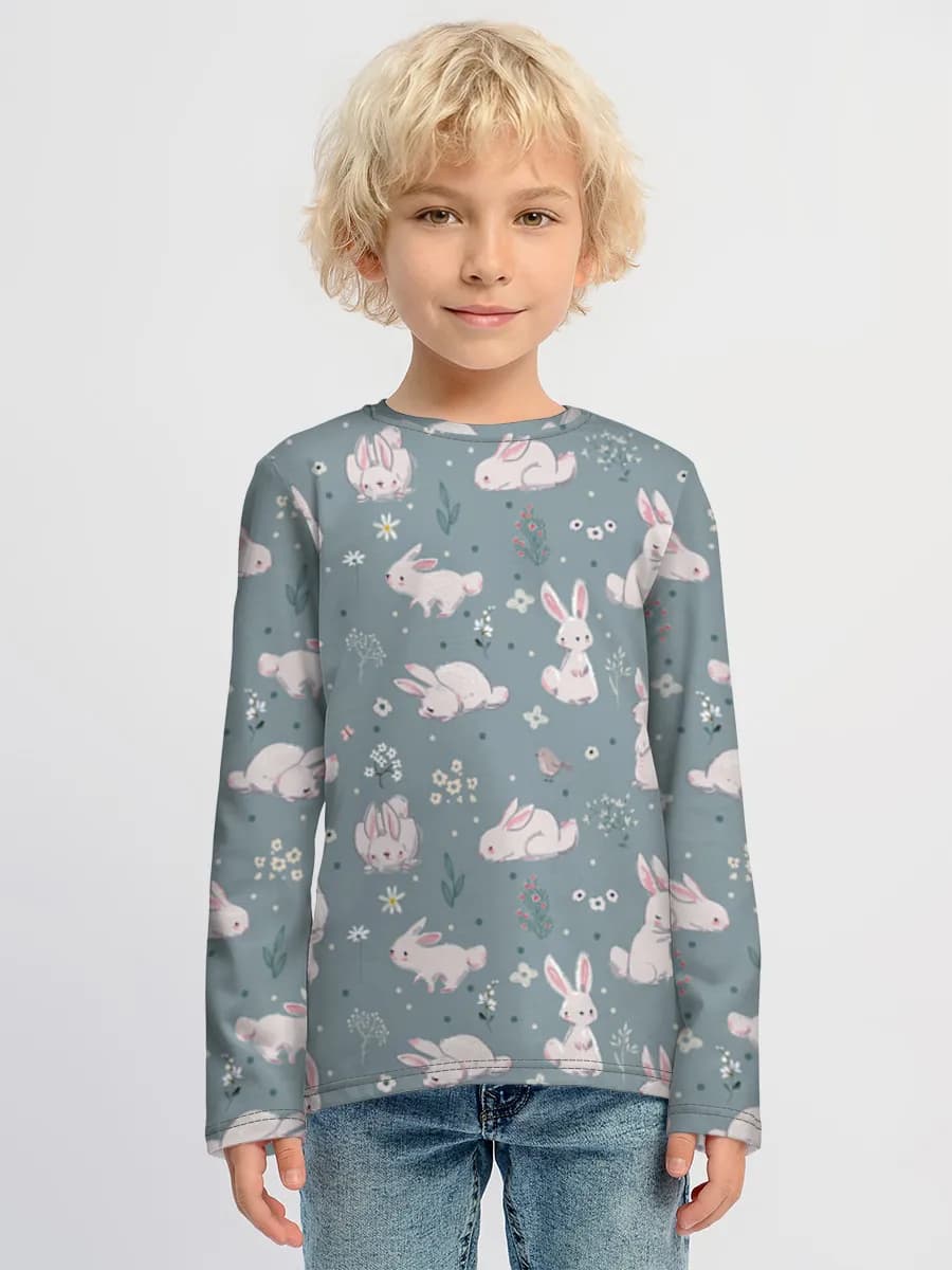 Children's cotton long sleeve shirt