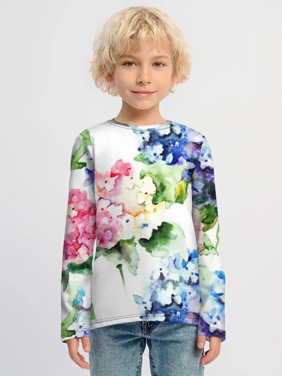 Children's cotton long sleeve shirt