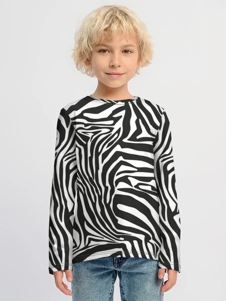 Children's cotton long sleeve shirt