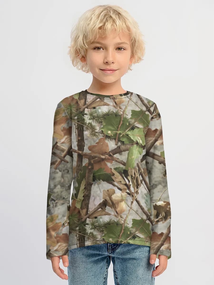 Children's cotton long sleeve shirt