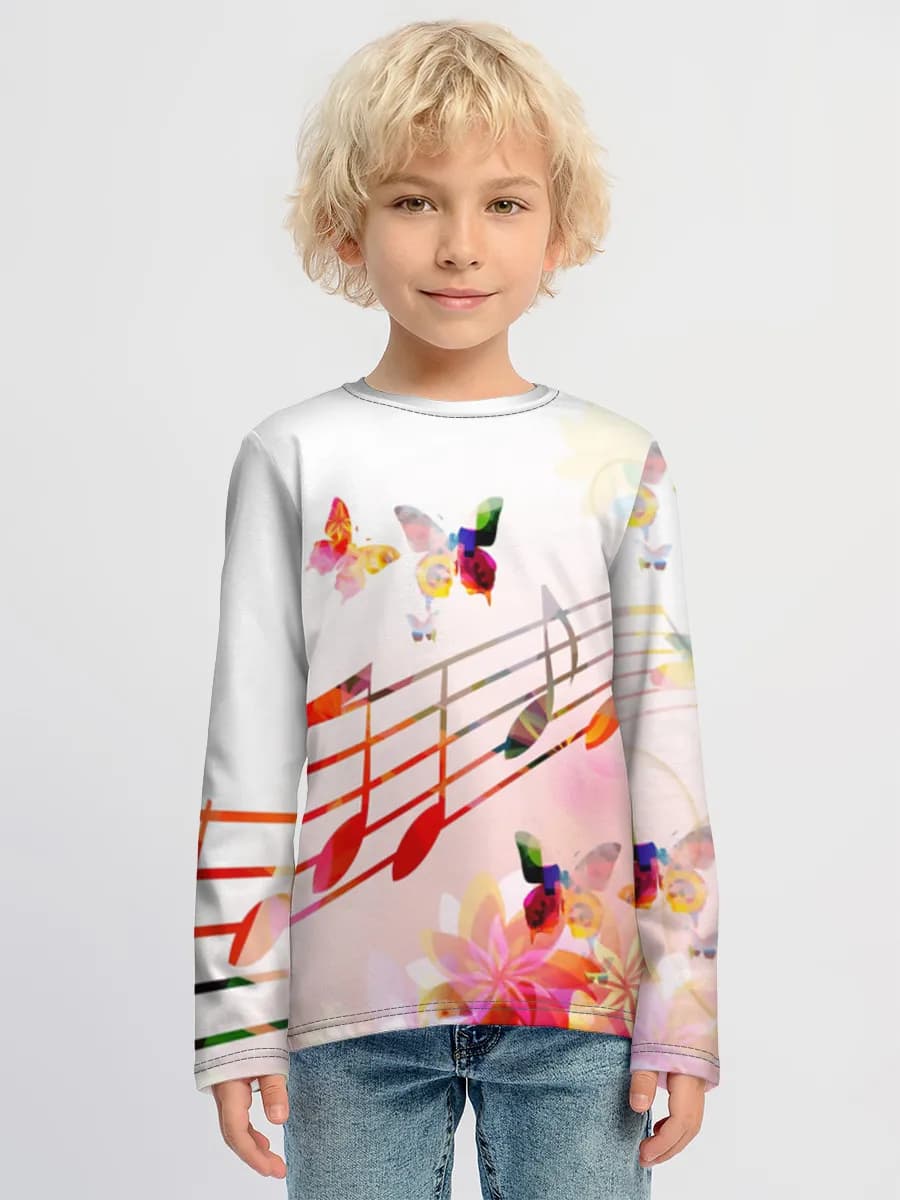 Children's cotton long sleeve shirt