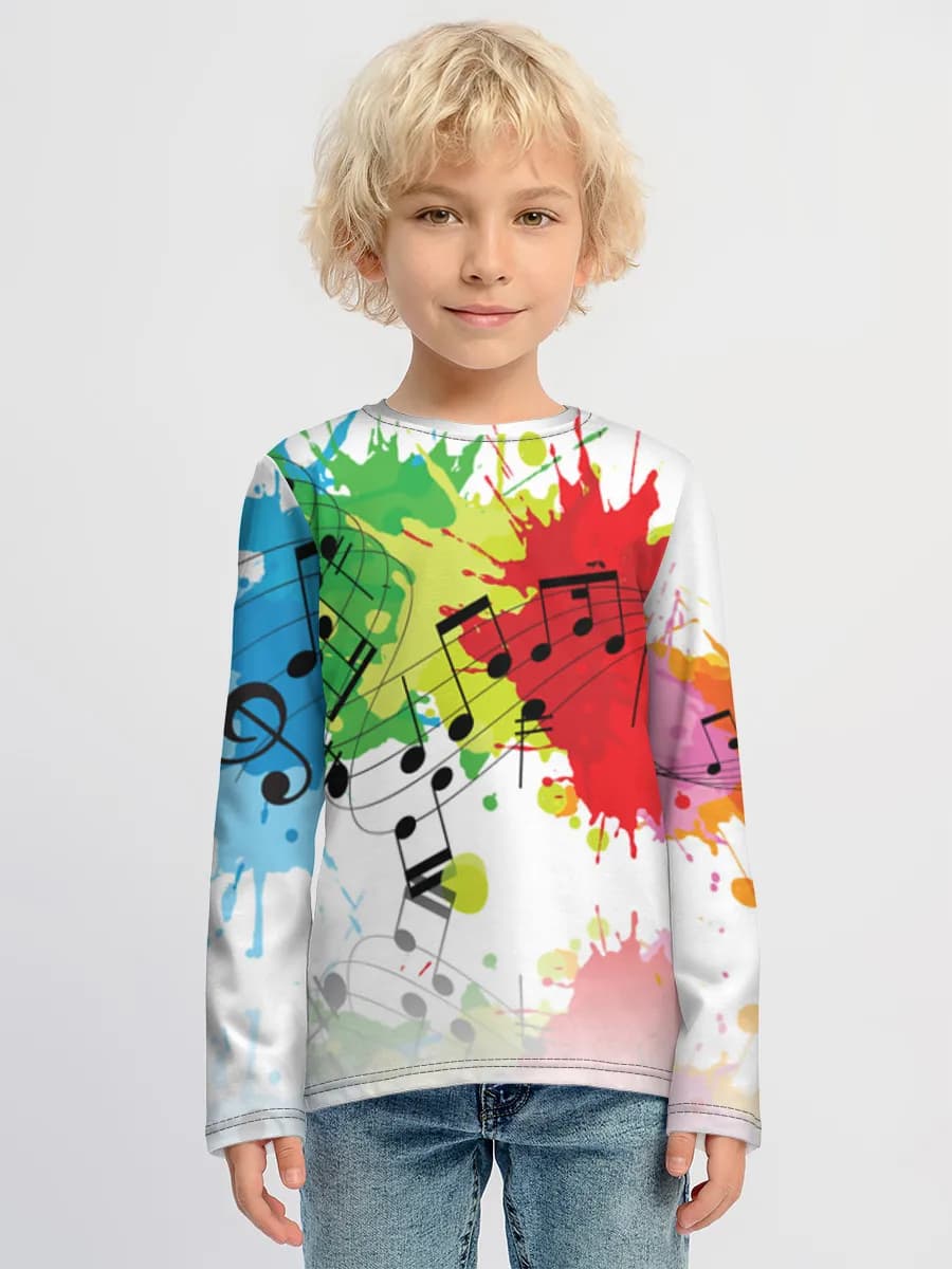 Children's cotton long sleeve shirt