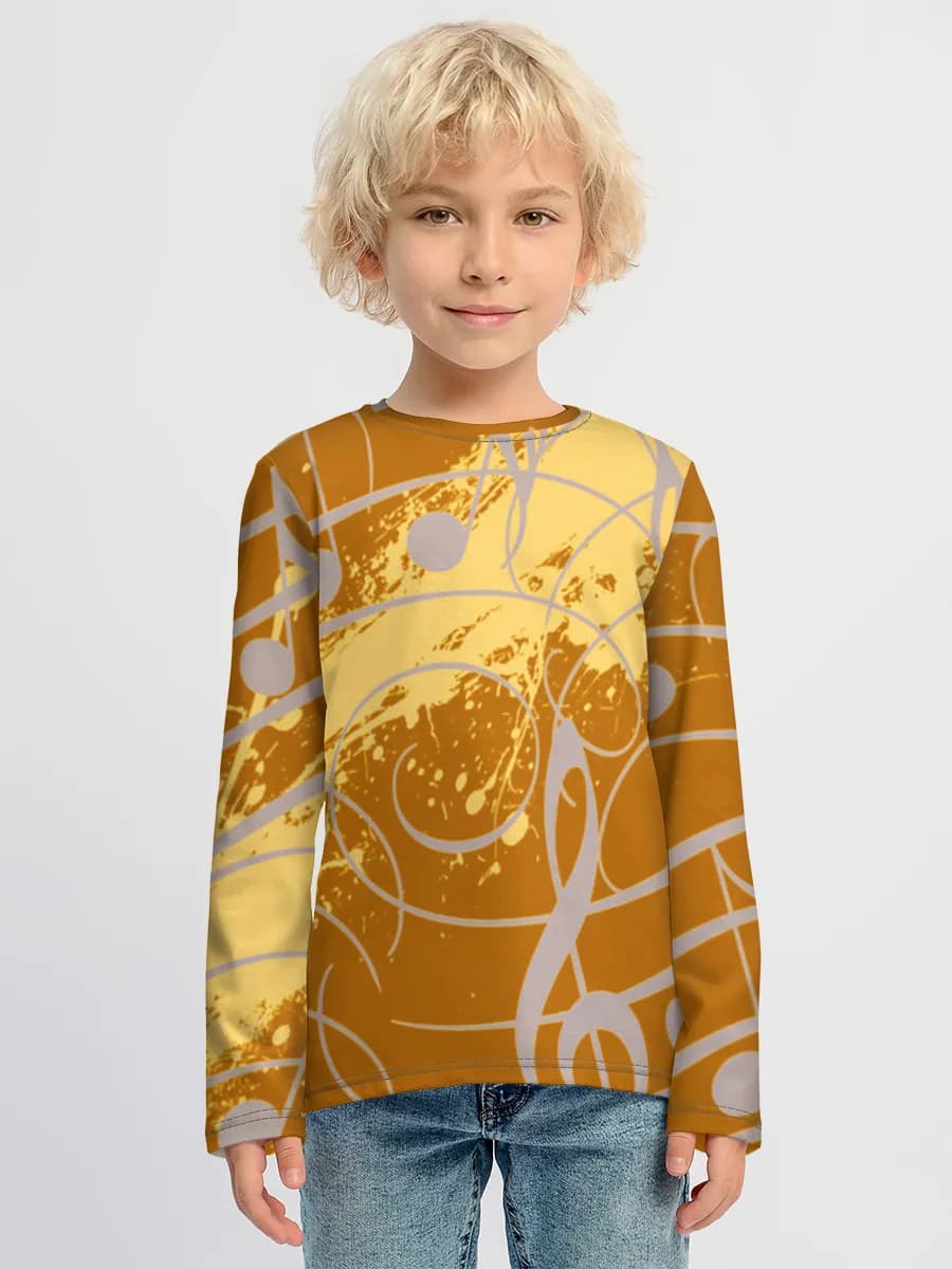 Children's cotton long sleeve shirt