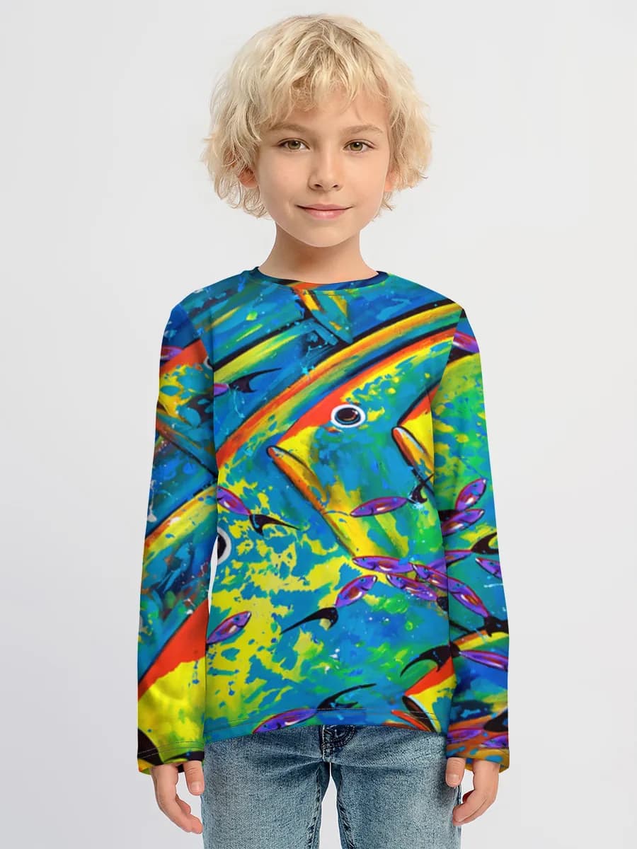 Children's cotton long sleeve shirt