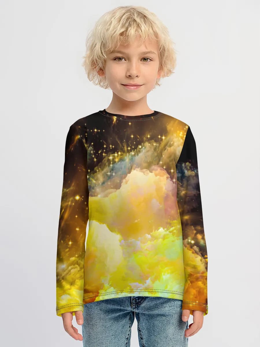 Children's cotton long sleeve shirt