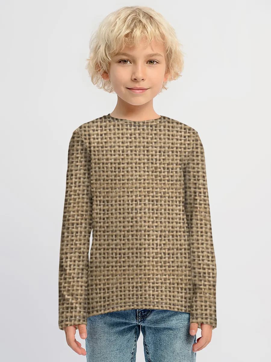 Children's cotton long sleeve shirt