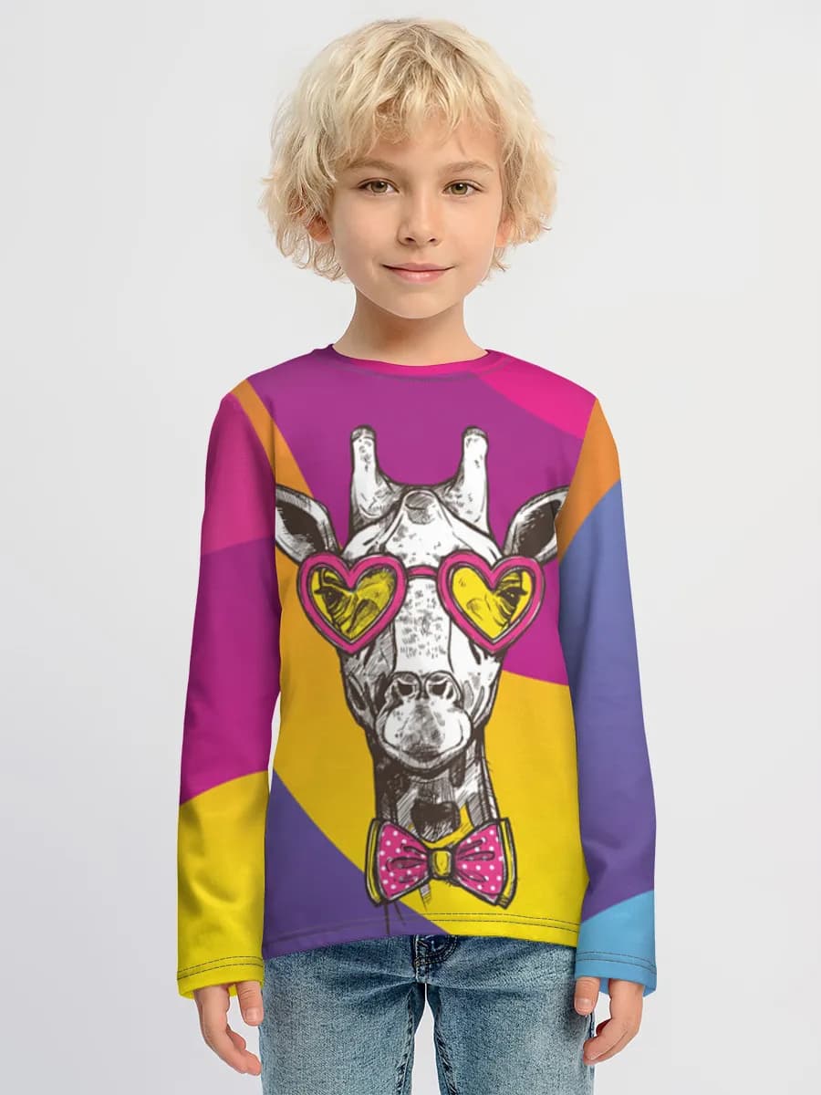 Children's cotton long sleeve shirt