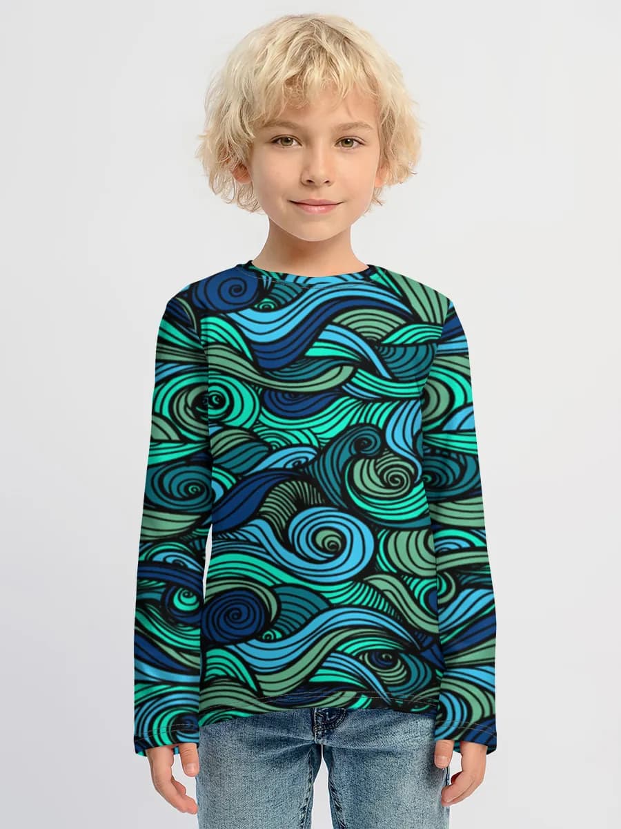 Children's cotton long sleeve shirt