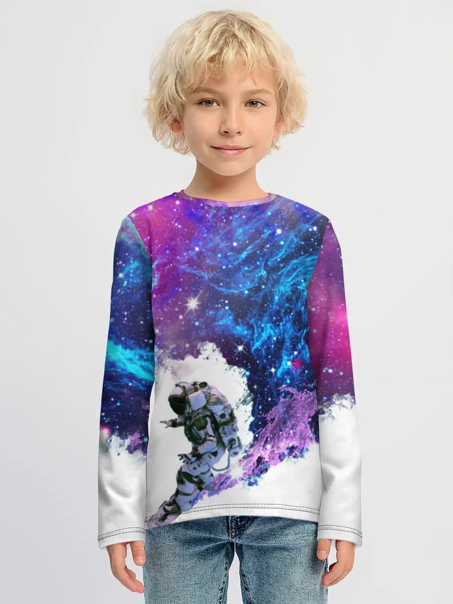 Children's cotton long sleeve shirt