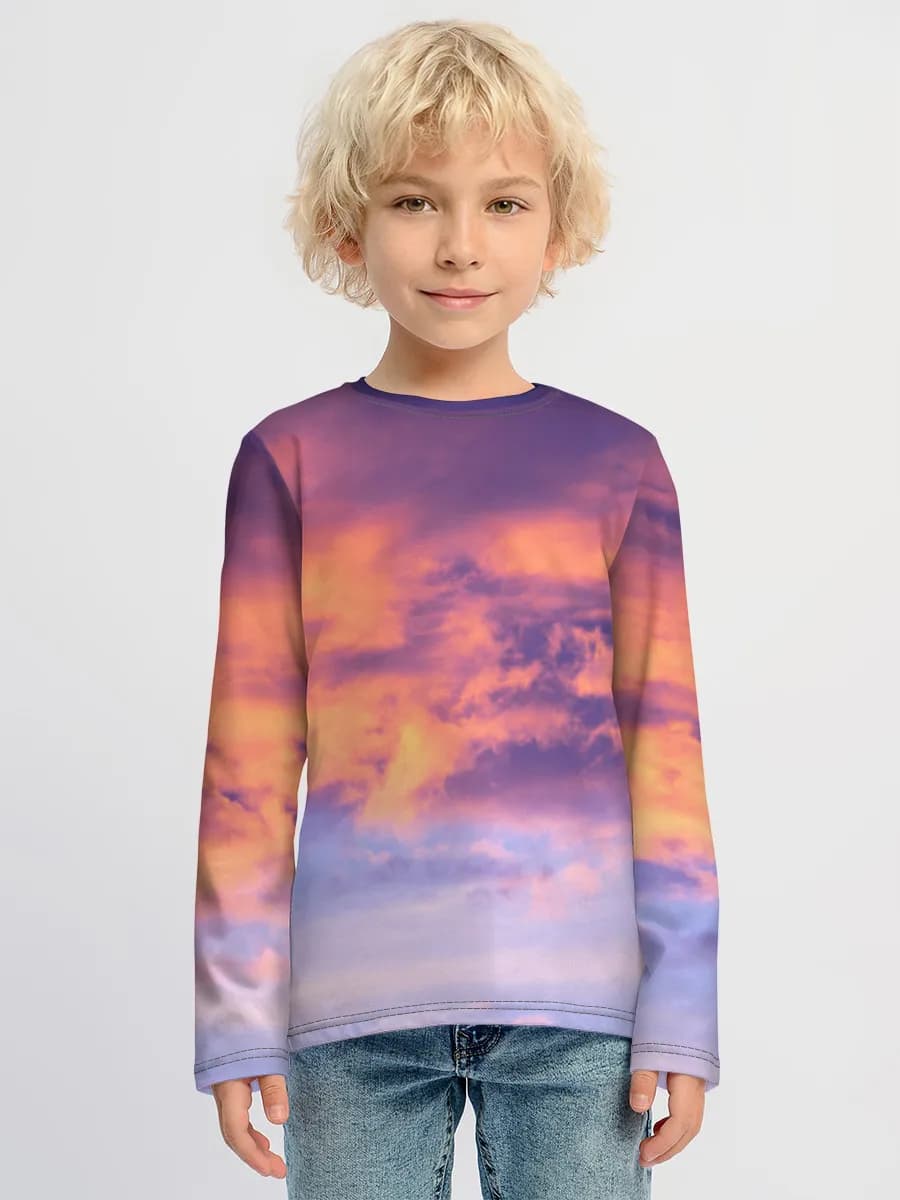 Children's cotton long sleeve shirt