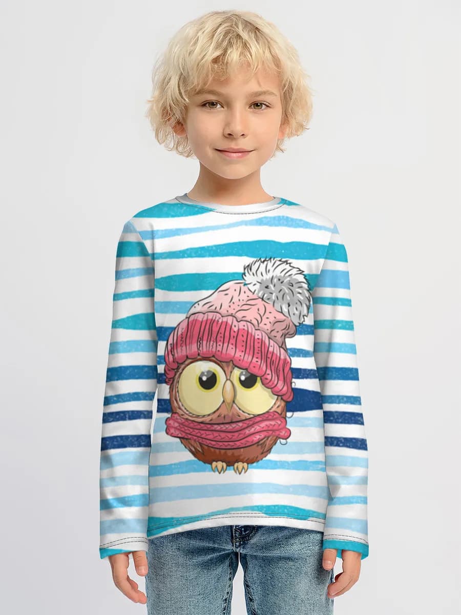 Children's cotton long sleeve shirt