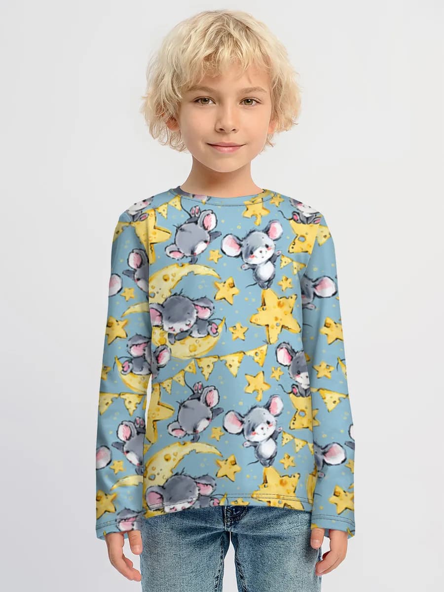 Children's cotton long sleeve shirt