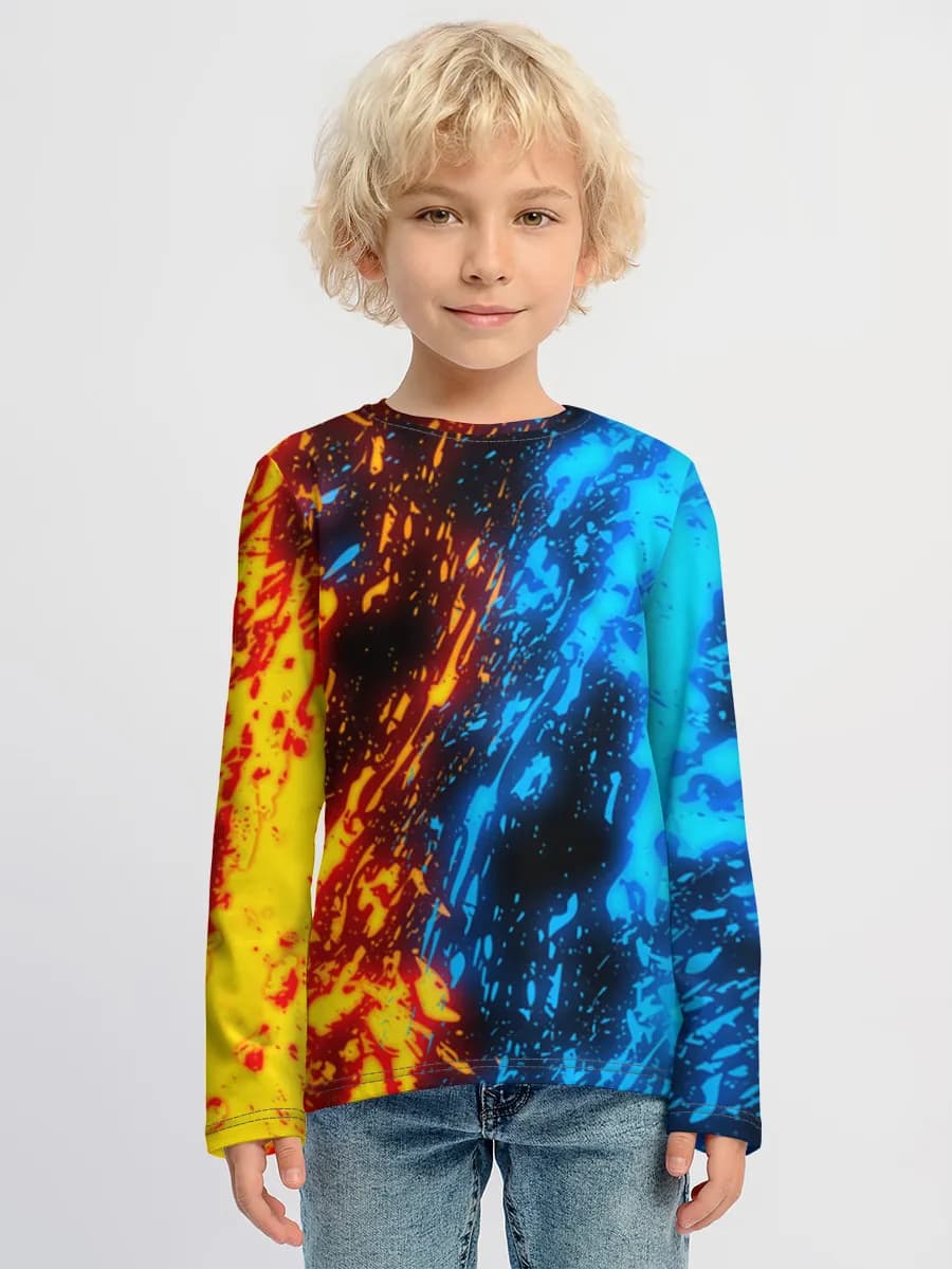 Children's cotton long sleeve shirt