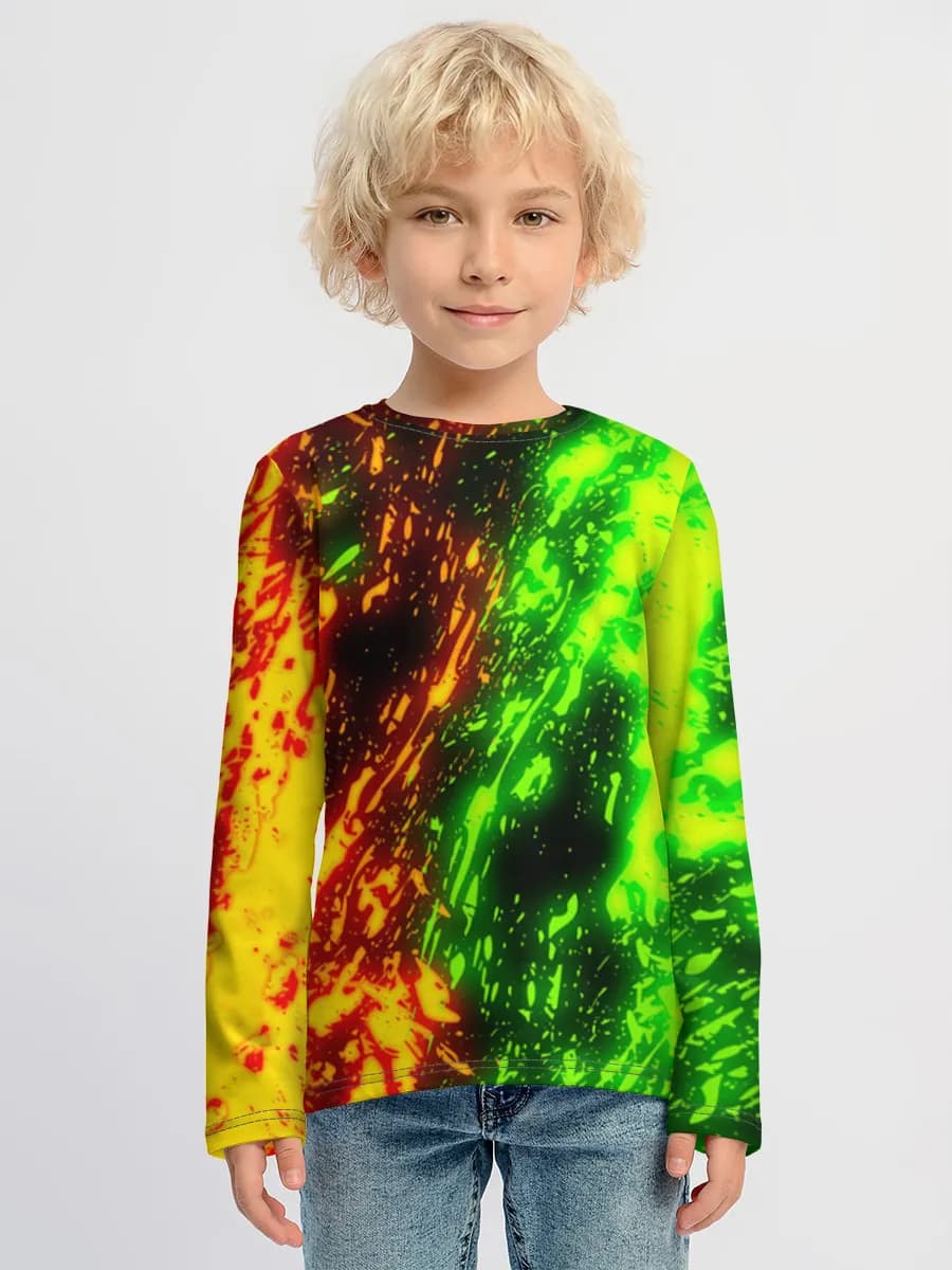 Children's cotton long sleeve shirt