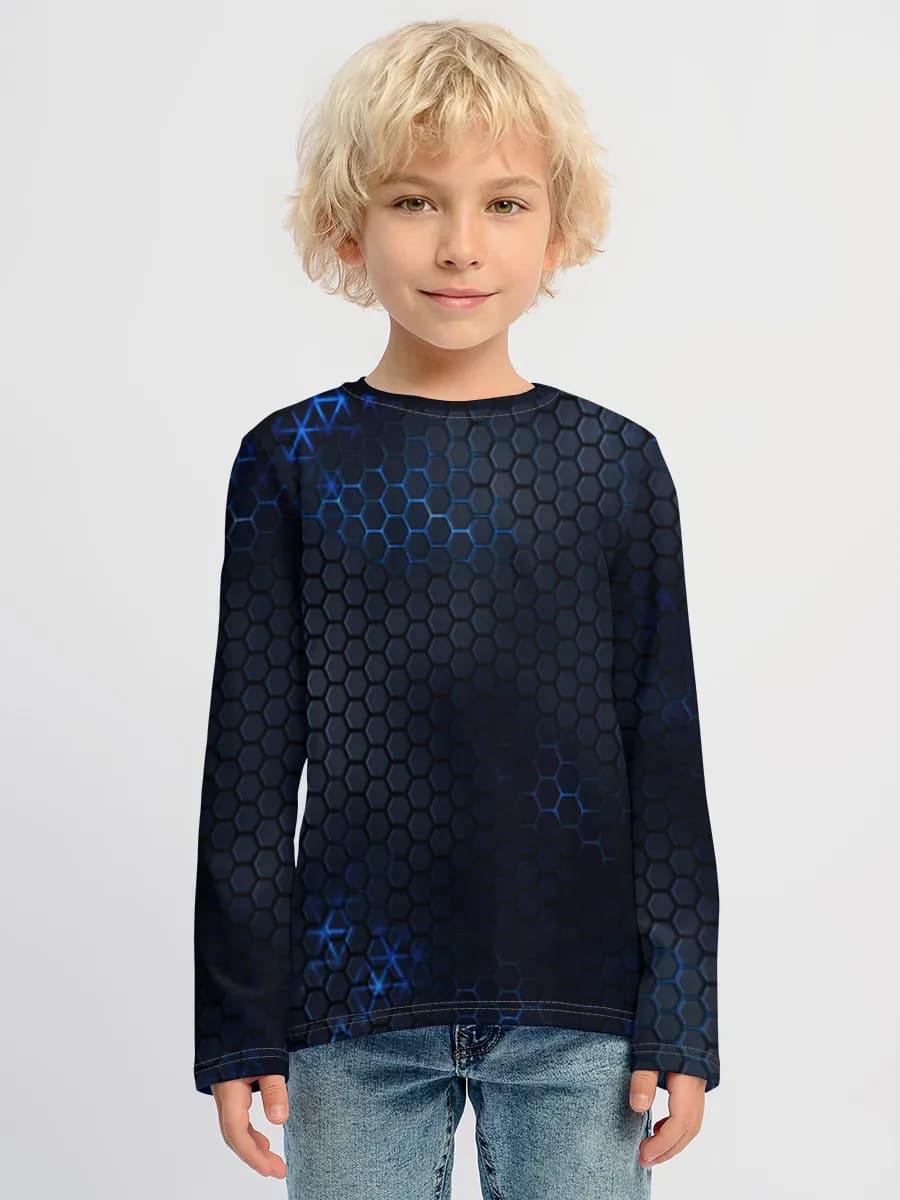 Children's cotton long sleeve shirt