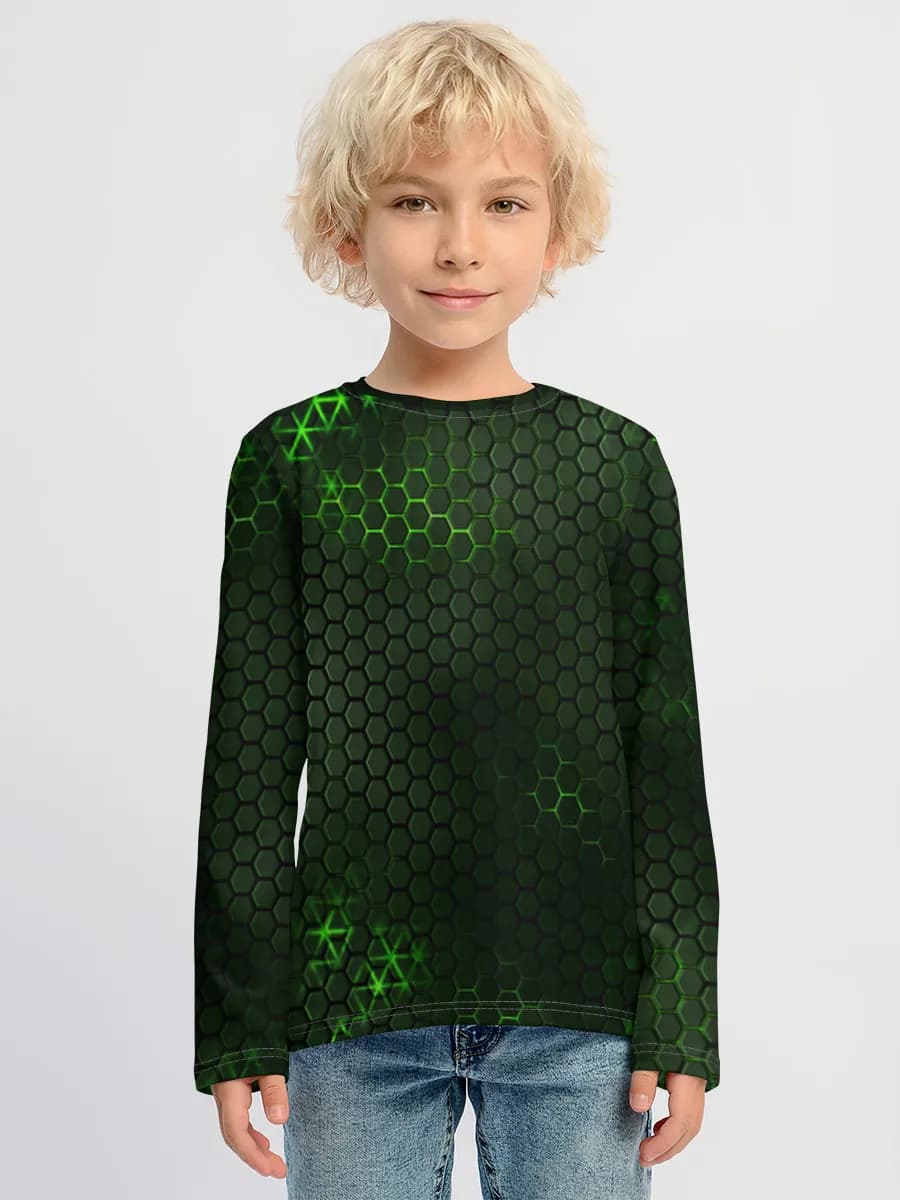 Children's cotton long sleeve shirt