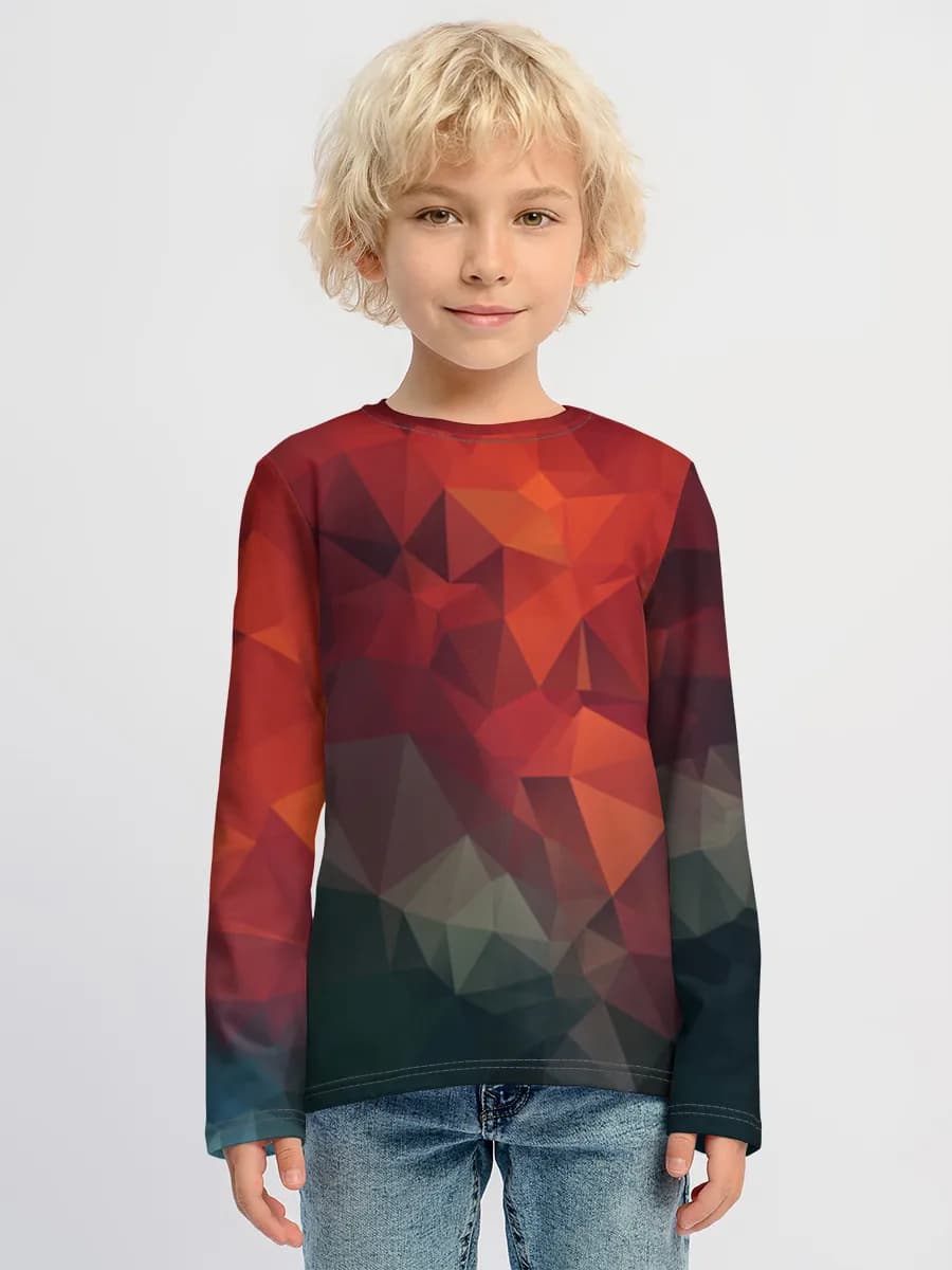Children's cotton long sleeve shirt