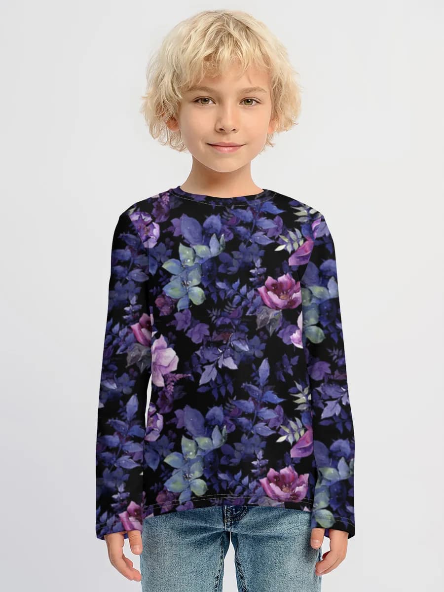 Children's cotton long sleeve shirt
