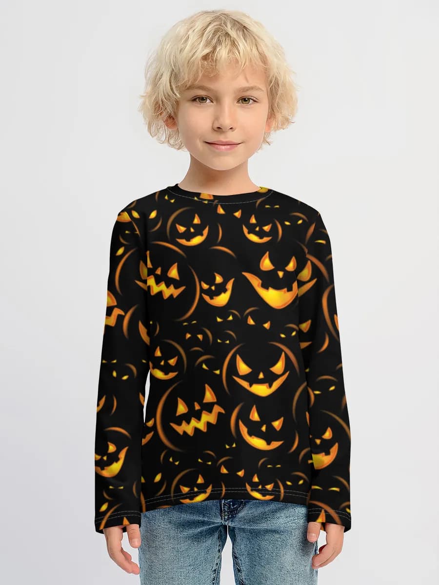 Children's cotton long sleeve shirt