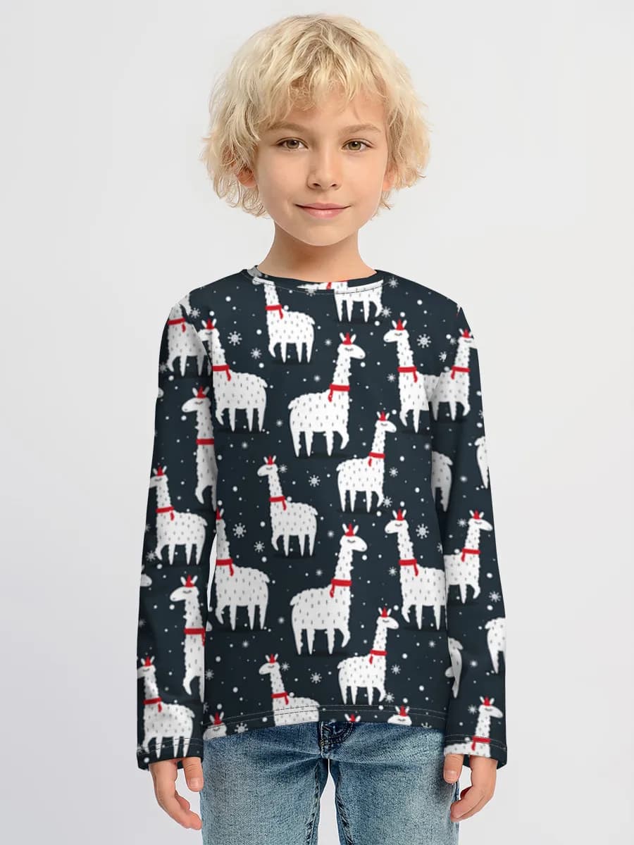 Children's cotton long sleeve shirt