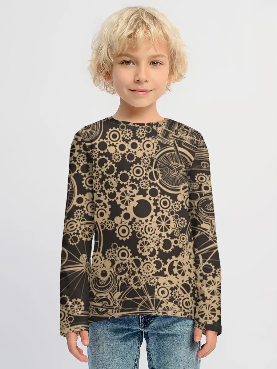 Children's cotton long sleeve shirt