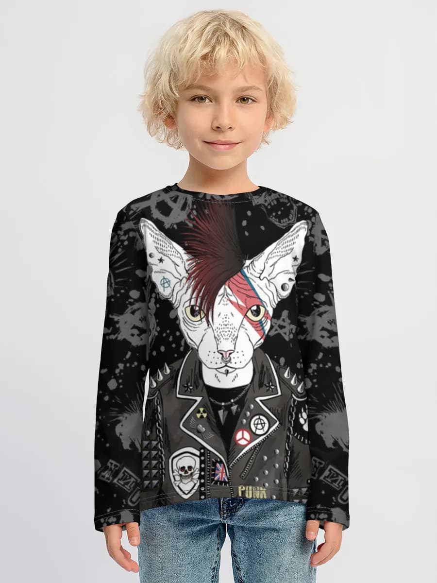 Children's cotton long sleeve shirt