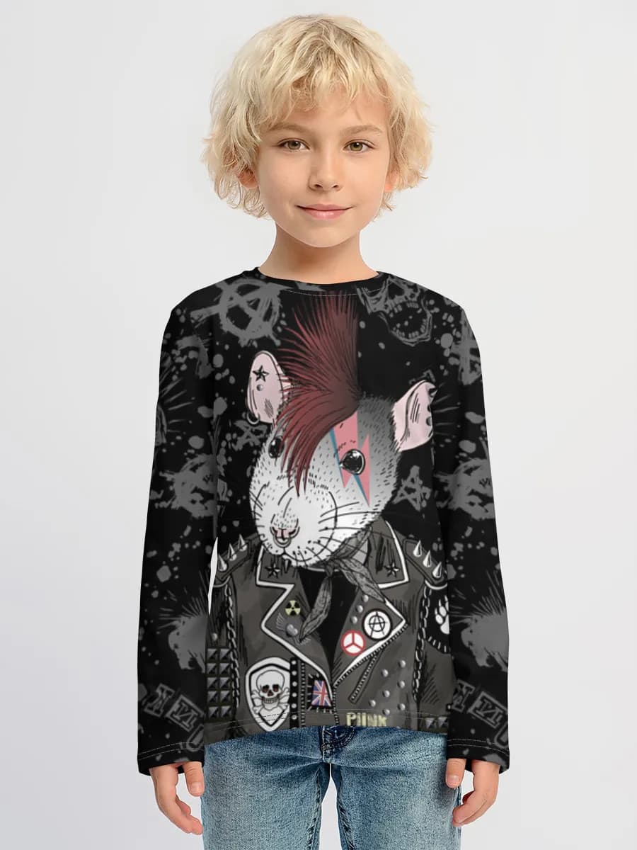 Children's cotton long sleeve shirt