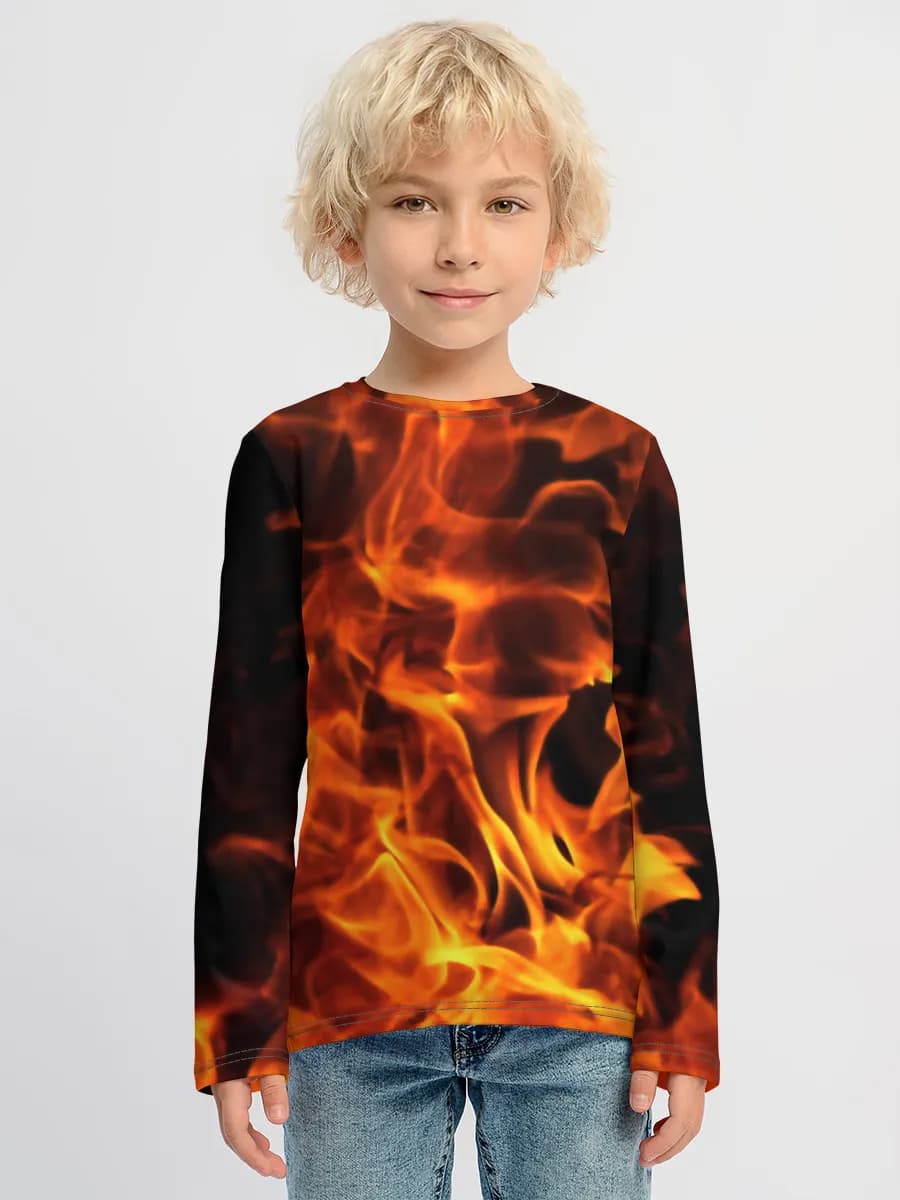 Children's cotton long sleeve shirt