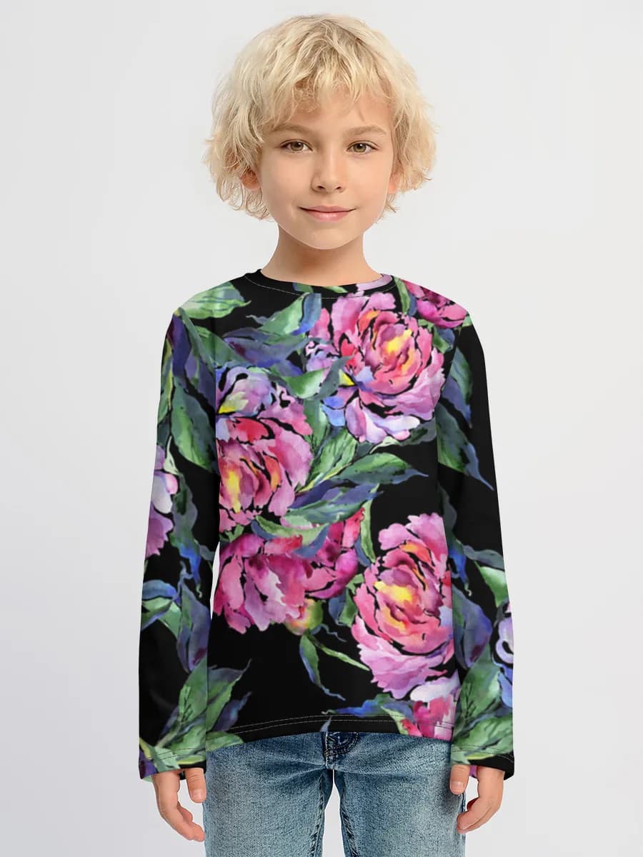 Children's cotton long sleeve shirt