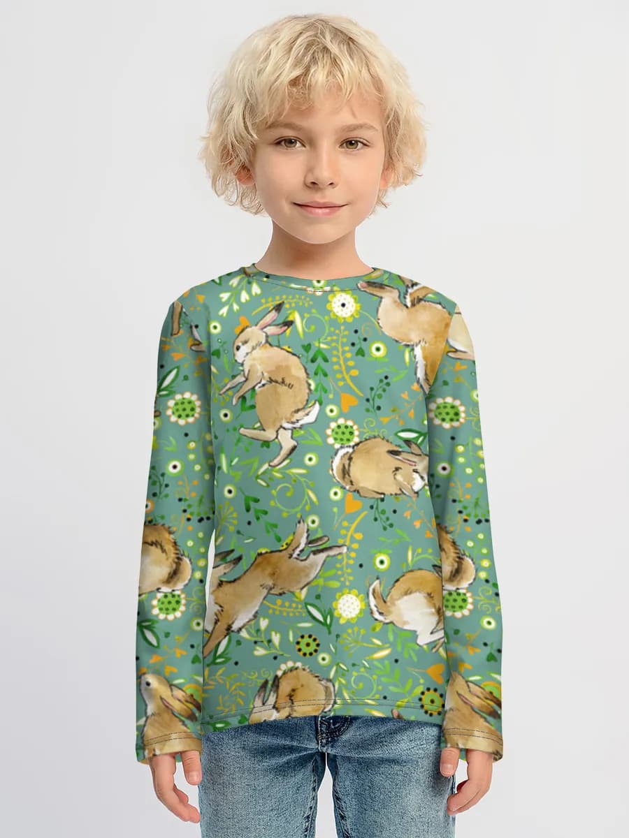 Children's cotton long sleeve shirt