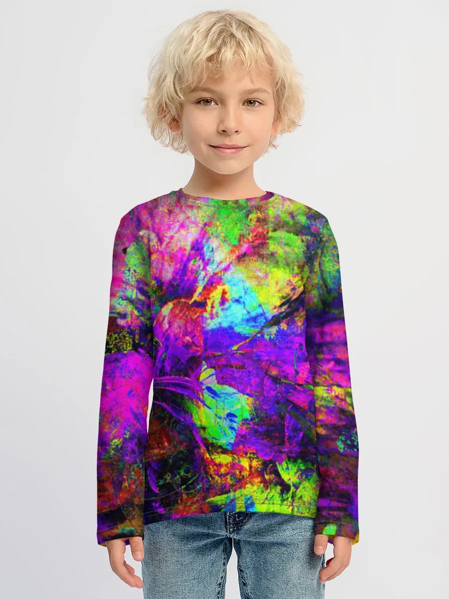 Children's cotton long sleeve shirt