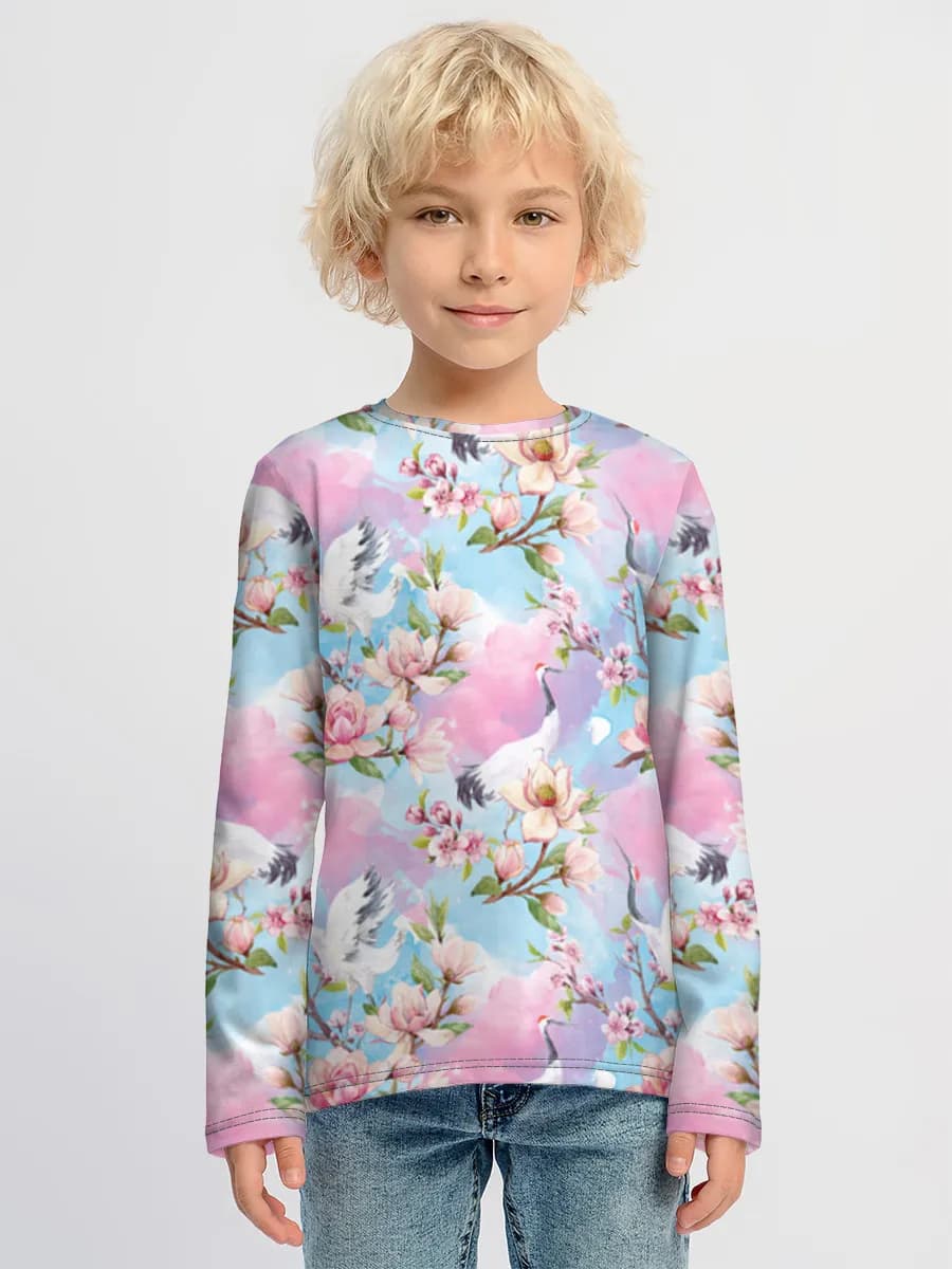 Children's cotton long sleeve shirt