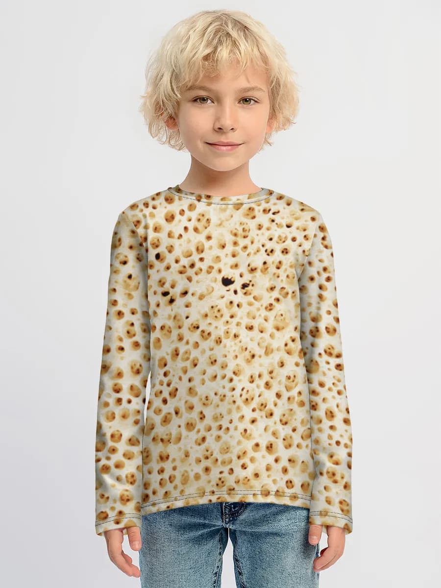 Children's cotton long sleeve shirt