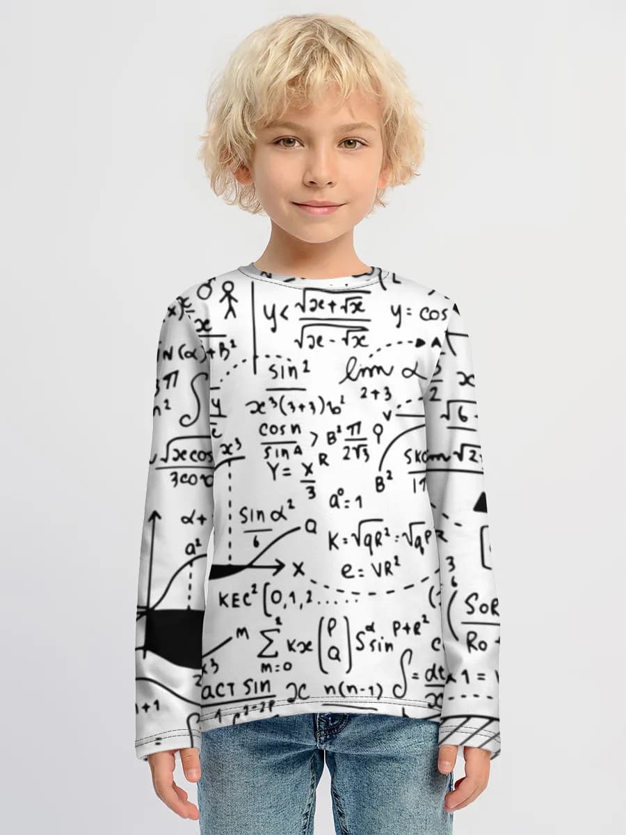 Children's cotton long sleeve shirt