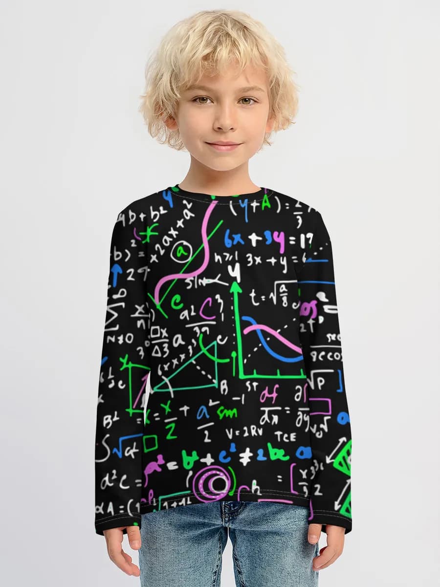 Children's cotton long sleeve shirt